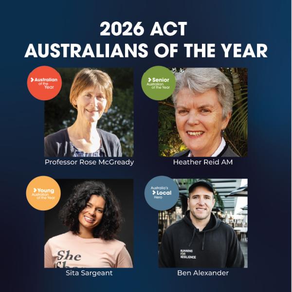 2026 AUSTRALIAN CAPITAL TERRITORY AUSTRALIANS OF THE YEAR